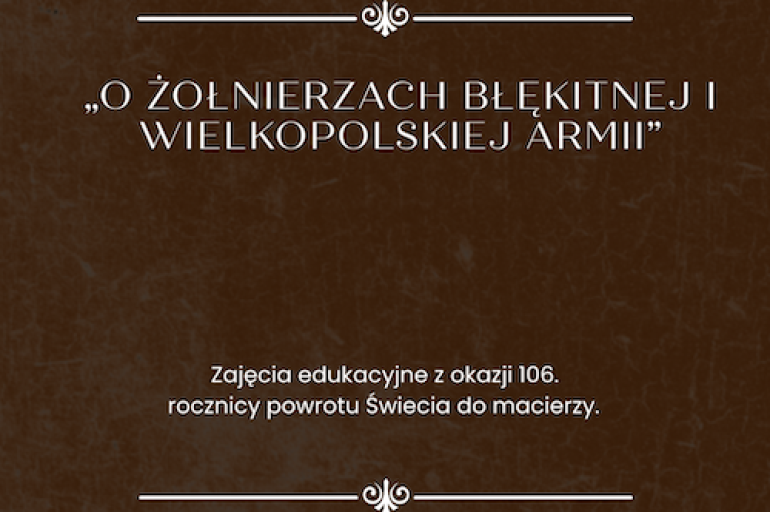 „O żołnierzach Błękitnej i Wielkopolskiej Armii”